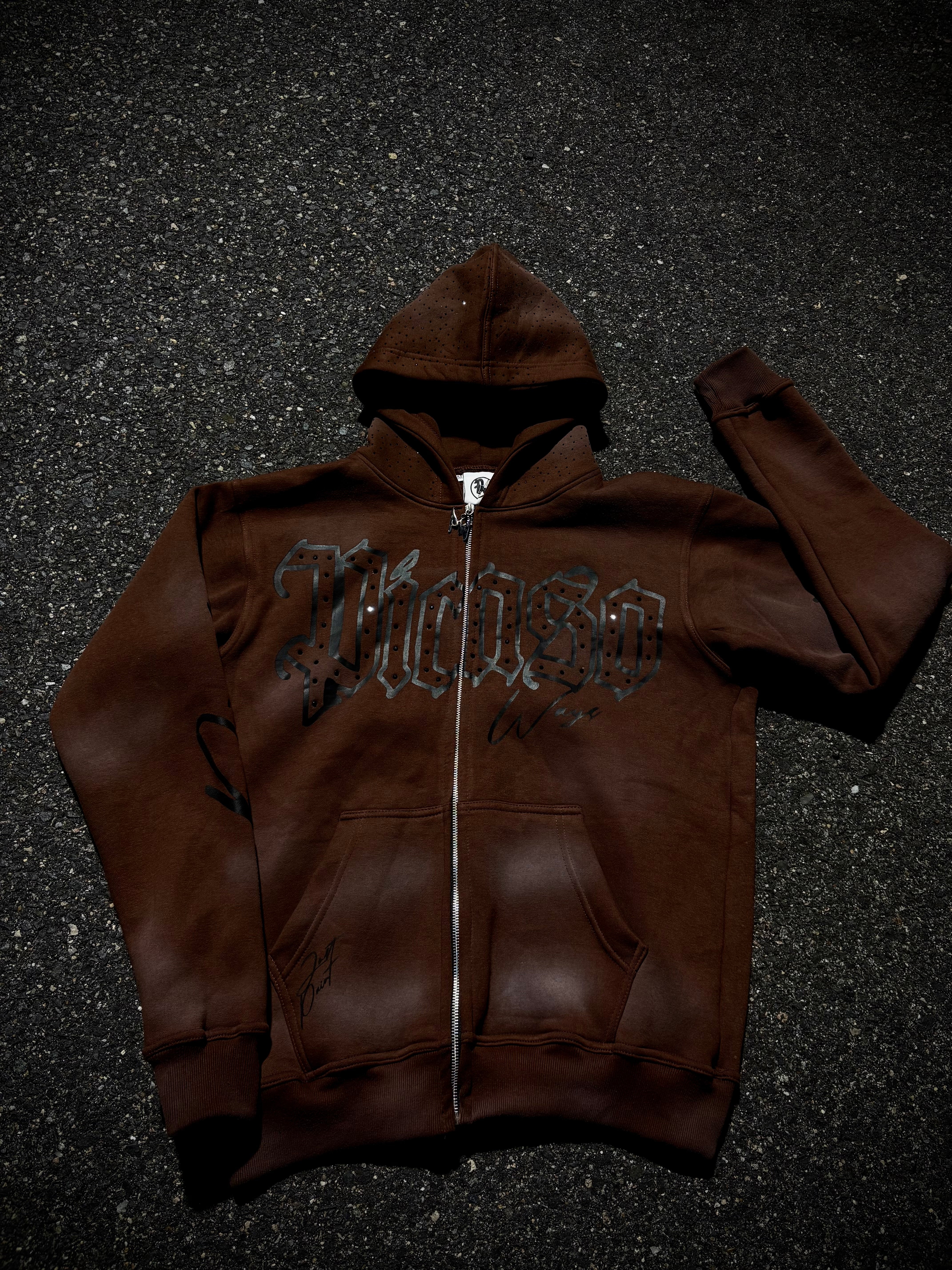 MOCHA-MIDNIGHT ZIP JACKET